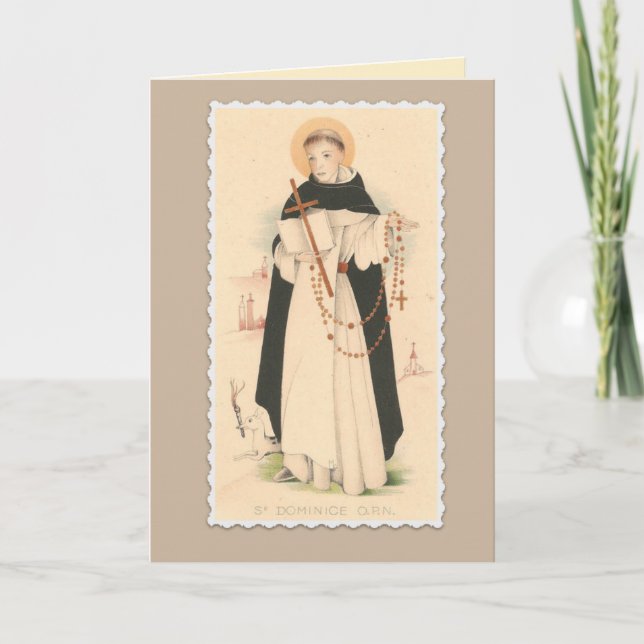 St Dominic med radbandet Kort (Framsida)