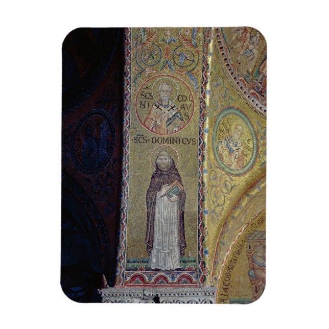 St. Dominic och St. Nicholas, mosaic in the atrium Magnet (Vertikal)