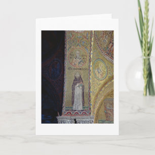 St Dominic och St Nicholas, mosaik i atriumen Helgkort