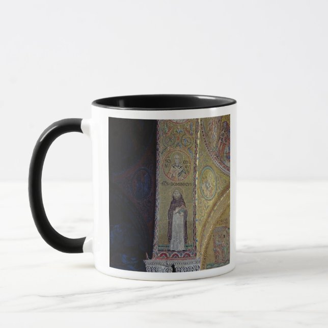 St Dominic och St Nicholas, mosaik i atriumen Mugg (Vänster)