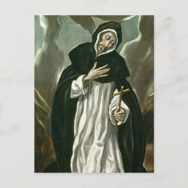St. Dominic of Guzman Vykort (Framsida)