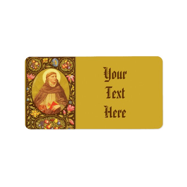 St. Dominic (PM 02) Fullt Bleed Avge MP etikett 4b Adressetikett (Framsidan)