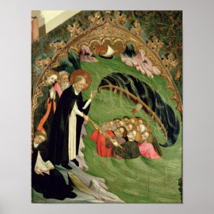 St. Dominic Rescuing Shipwrecking Poster