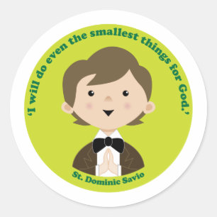 St. Dominic Savio Runt Klistermärke
