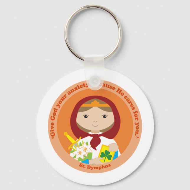 St. Dymphna Nyckelring (Framsida)