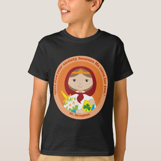St. Dymphna T Shirt (Framsida)