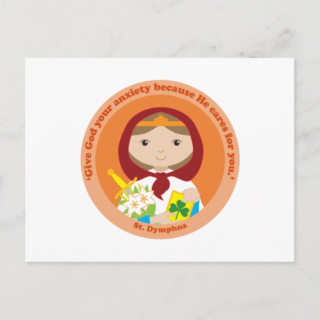 St. Dymphna Vykort (Framsida)