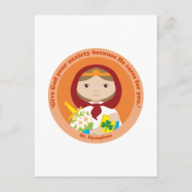 St. Dymphna Vykort (Framsida)