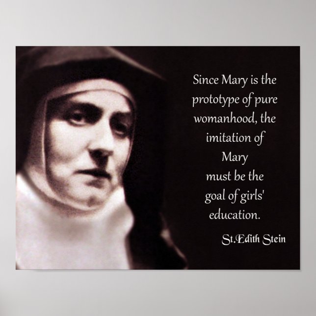 St. Edith Stein Poster (Framsidan)