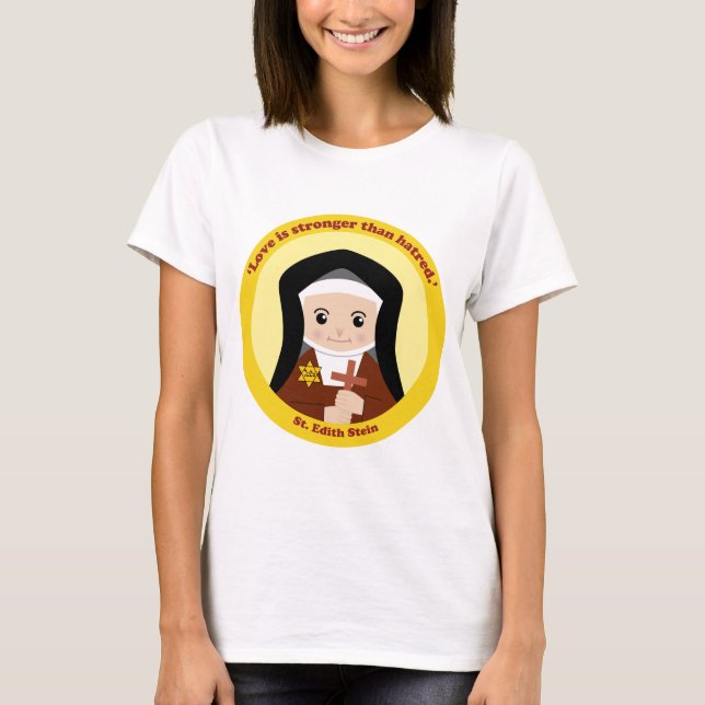 St. Edith Stein T-shirt (Framsida)