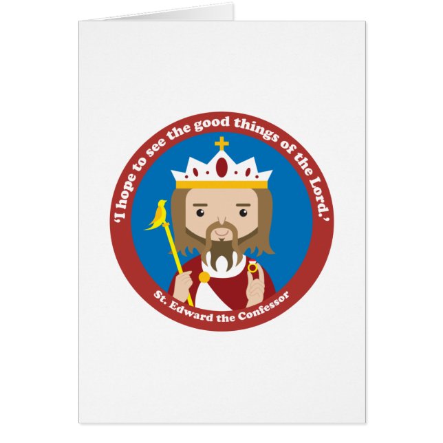 St. Edward the Confessor Hälsningskort (Framsidan)