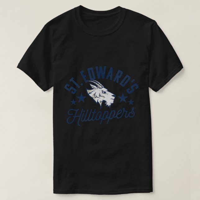 St. Edward's Universiteten Hilltopers Logotyp T-Sh T Shirt (Design framsida)