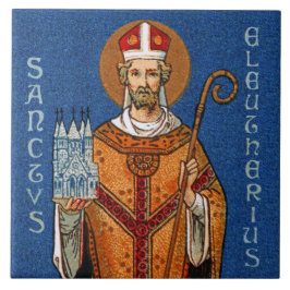 St. Eleutherius of Tournai (Detail, GD 01) Kakelplatta
