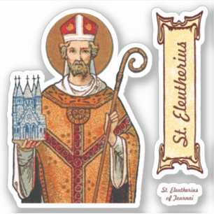 St. Eleutherius of Tournai (Detail, GD 01) Klistermärken