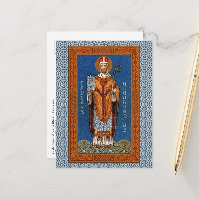 St. Eleutherius of Tournai (GD 01) vykort (Fram/Back In Situ)