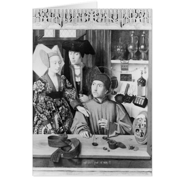 St. Eligius som goldsmith Hälsningskort (Framsidan)