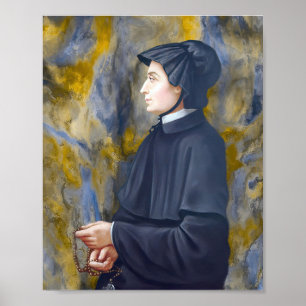 St Elizabeth Ann Seton Catholic Saint Poster