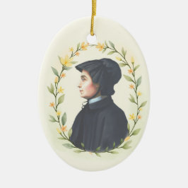 St Elizabeth Ann Seton Guds fred och välsignelser Julgransprydnad Keramik