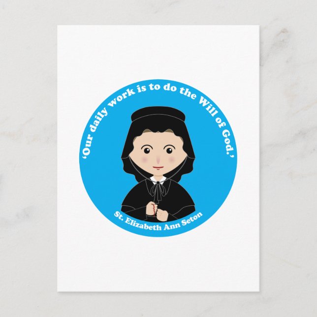 St. Elizabeth Ann Seton Vykort (Framsida)