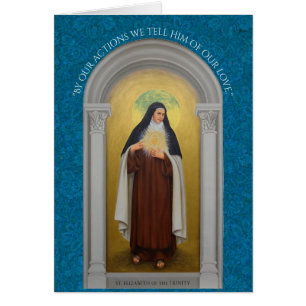 St. Elizabeth av den Carmelite nunnan för Trinity OBS Kort