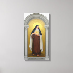St. Elizabeth av den Carmelite Trinitykatoliken Canvastryck