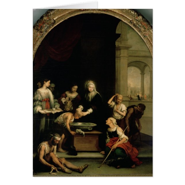 St. Elizabeth av Ungern Hälsningskort (Framsidan)