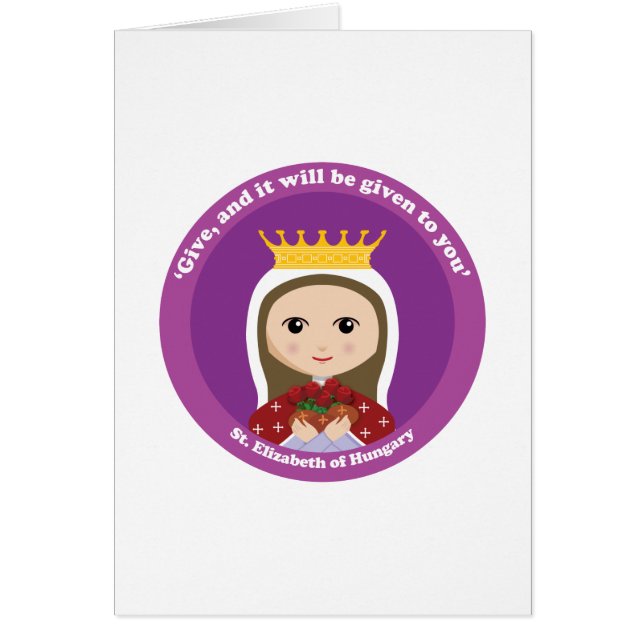 St. Elizabeth av Ungern Hälsningskort (Framsidan)