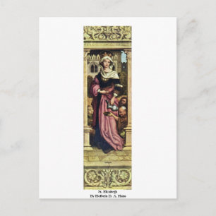 St. Elizabeth by Holbein D. Ä. Hans Vykort