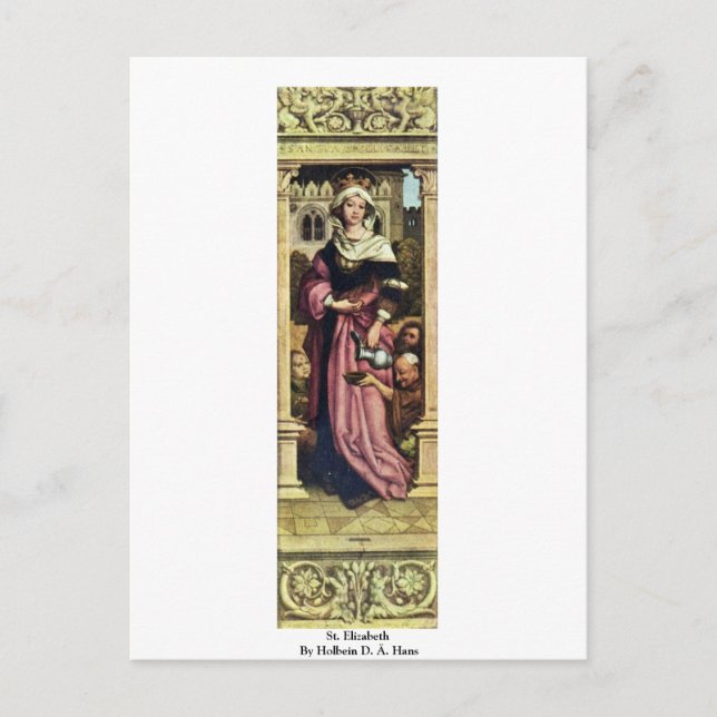 St. Elizabeth by Holbein D. Ä. Hans Vykort (Framsida)