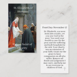 St. Elizabeth för Ungerns Anpassade Prayer Card