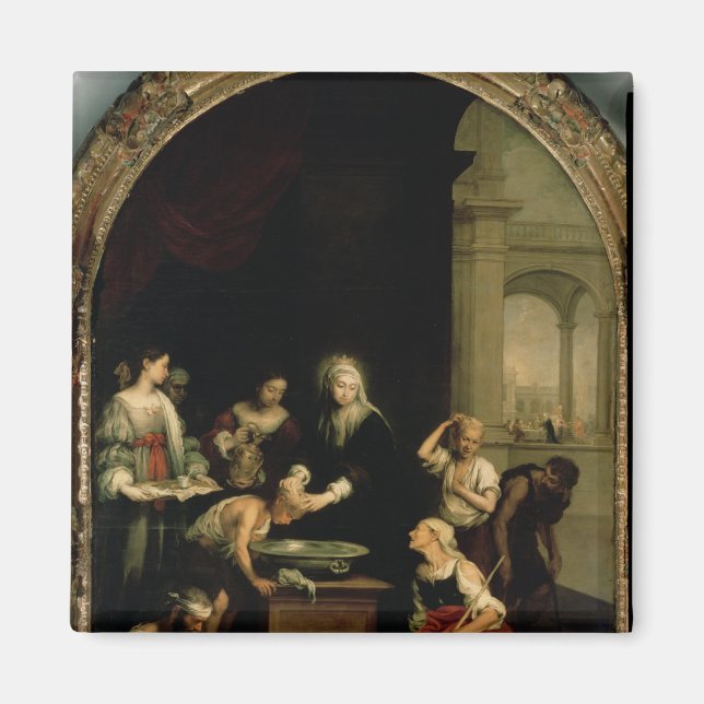 St. Elizabeth of Hungary Magnet (Framsidan)