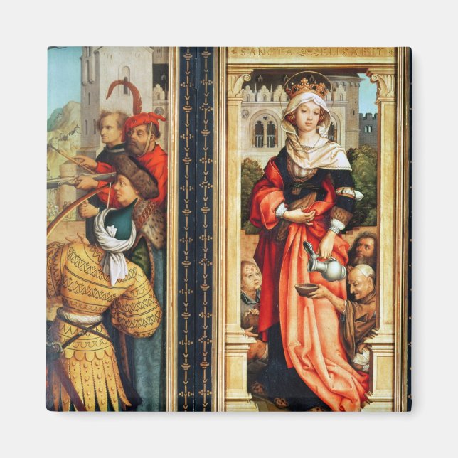 St. Elizabeth of Hungary Magnet (Framsidan)