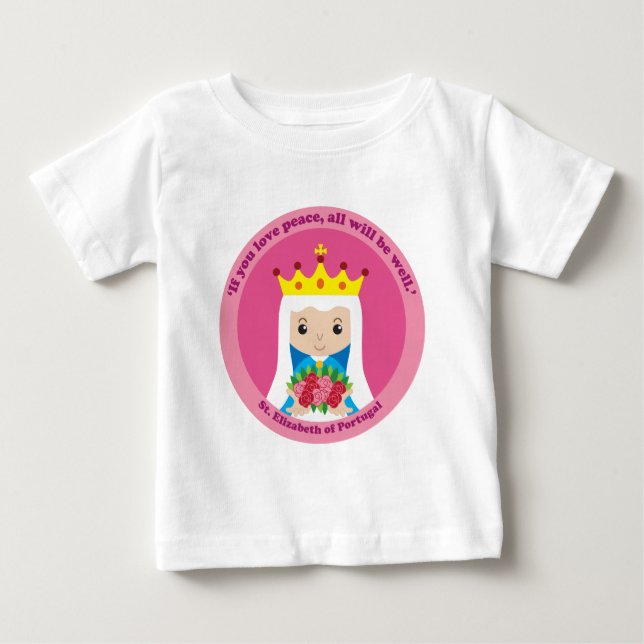St. Elizabeth of Portugal T Shirt (Framsida)