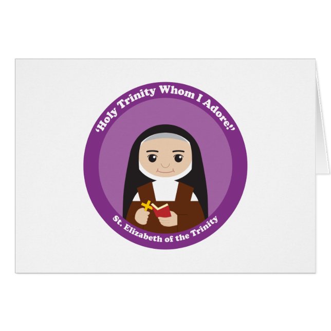 St. Elizabeth of the Trinity Hälsningskort (Framsidan Horizontal)