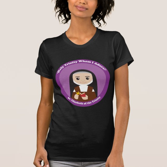St. Elizabeth of the Trinity T Shirt (Framsida)