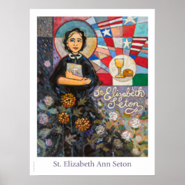 St. Elizabeth Seton-katolska klassrummet poster