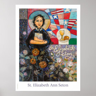 St. Elizabeth Seton-katolska klassrummet poster