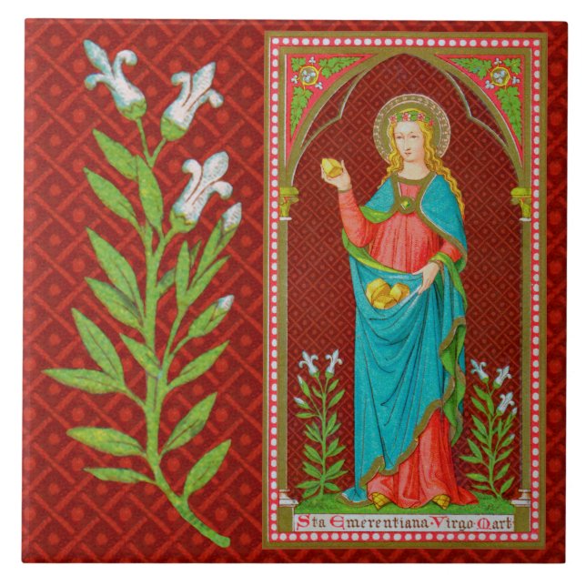 St. Emerentiana of Rom (SAU 36) Kakelplatta (Framsidan)