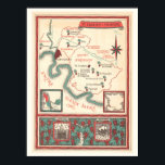 St. Emilion Bordeaux Wine Map Print Poster<br><div class="desc">A vintage map of the St. Emilion - Pomerol Bordeaux wine region repurposed! Ready to frame! Just choose the type of paper you would like it printed on.</div>