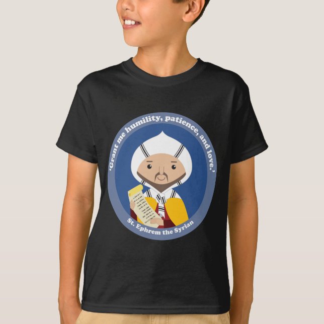 St. Ephrem i Syrien T Shirt (Framsida)