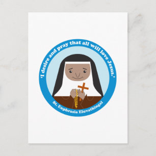 St. Euphrasia Eluvathingal Vykort