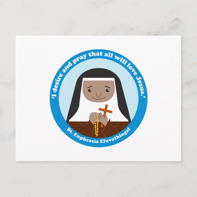 St. Euphrasia Eluvathingal Vykort (Framsida)