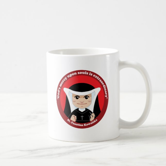 St. Faustina Kowalska Kaffemugg (Höger)
