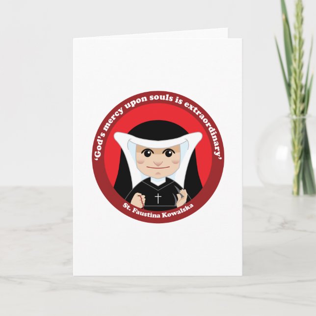 St. Faustina Kowalska Kort (Framsida)