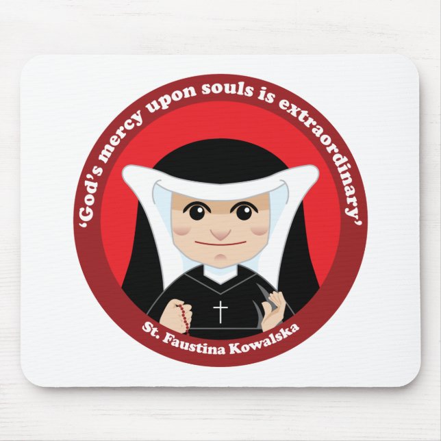 St. Faustina Kowalska Musmatta (Framsidan)