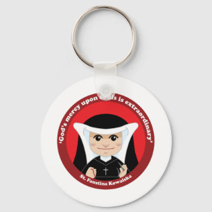 St. Faustina Kowalska Nyckelring