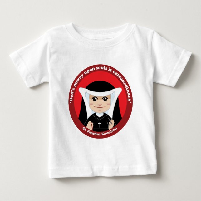 St. Faustina Kowalska T Shirt (Framsida)