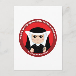 St. Faustina Kowalska Vykort