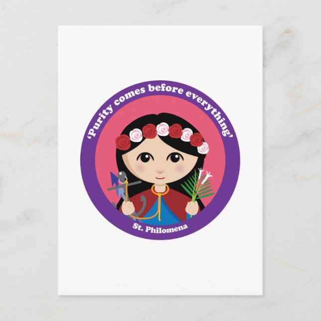 St. Filomena Vykort (Framsida)