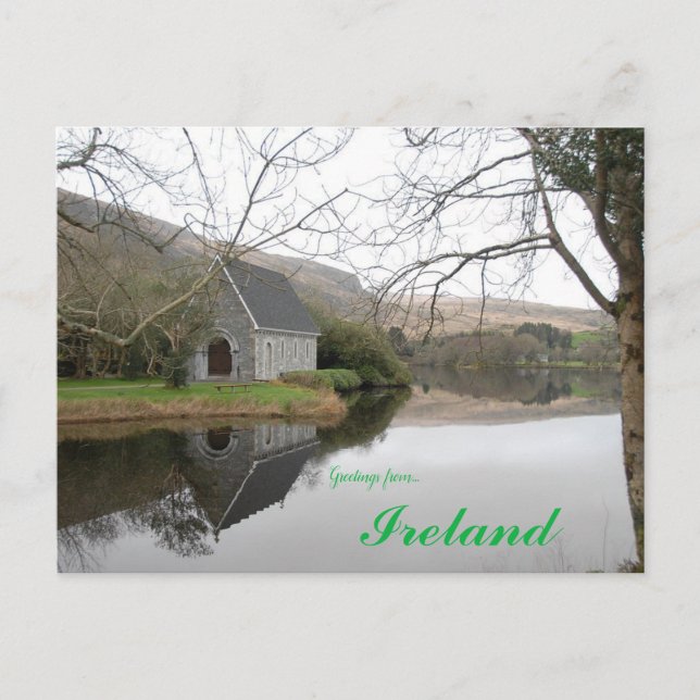 St Finbarr Oratory in Gougane Barra Ireland Vykort (Framsida)